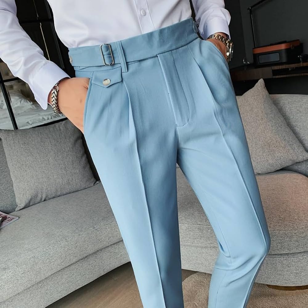 British Style Business Formal Wear Suit Pants Men Clothing